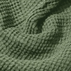 200 LINTEX Serviette de bain en lin - Waffle - Vert d'Anduze