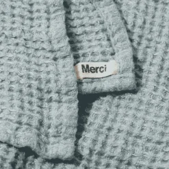 200 LINTEX Serviette de bain en lin - Waffle - Gris Vésuve