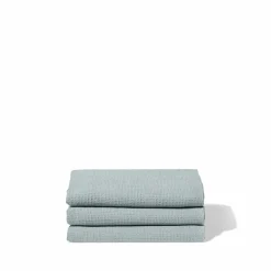 200 LINTEX Serviette de bain en lin - Nid d'abeille - Gris Vésuve