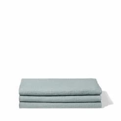 200 LINTEX Serviette de bain en lin - Nid d'abeille - Gris Vésuve