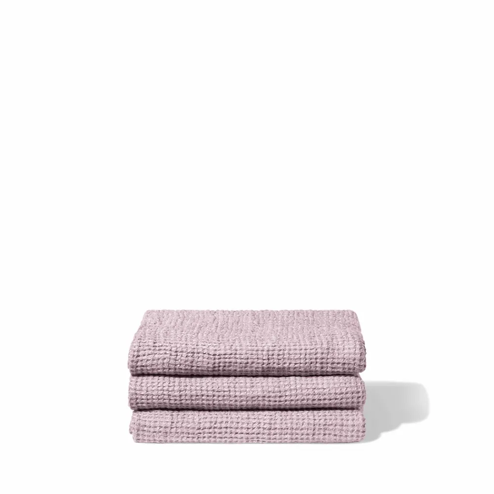 200 LINTEX Serviette de bain en lin - Waffle - Parme Fuji Iro