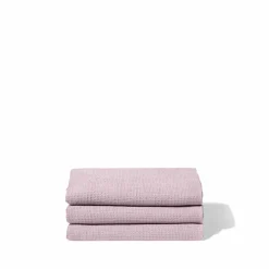 200 LINTEX Serviette de bain en lin - Nid d'abeille - Parme Fuji Iro