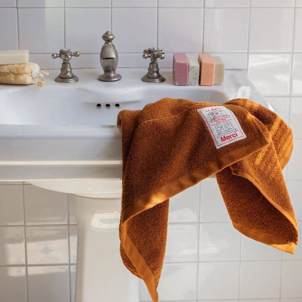 2100 GAZEX Serviette de bain en éponge - Brique de Sienne