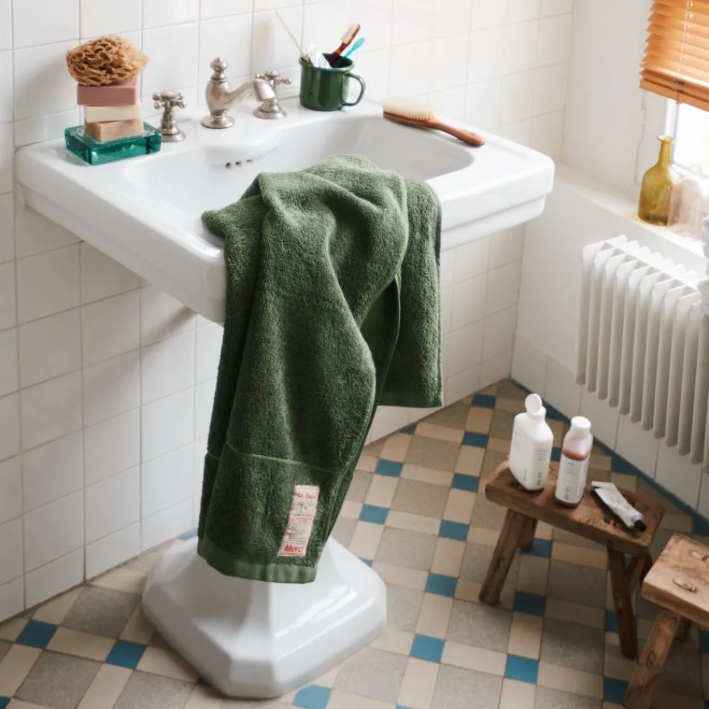 2100 GAZEX Serviette de bain en éponge - Vert d'Anduze