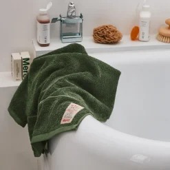 2100 GAZEX Serviette de bain en éponge - Vert d'Anduze