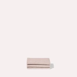 200 LINTEX Serviette de bain invité en lin - Nid d'abeille - Beige Rosé