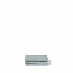 200 LINTEX Serviette de bain invité en lin - Nid d'abeille - Gris Vésuve