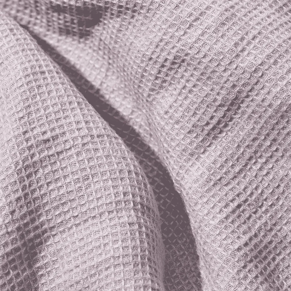 200 LINTEX Serviette de bain invité en lin - Nid d'abeille - Parme Fuji Iro