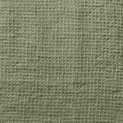 200 LINTEX Serviette de bain invité en lin - Nid d'abeille - Vert Komorebi