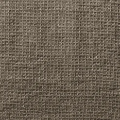 200 LINTEX Serviette de bain invité en lin - Nid d'abeille - Brun Cha Iro