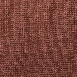 200 LINTEX Serviette de bain invité en lin - Nid d'abeille - Rouge Urushi