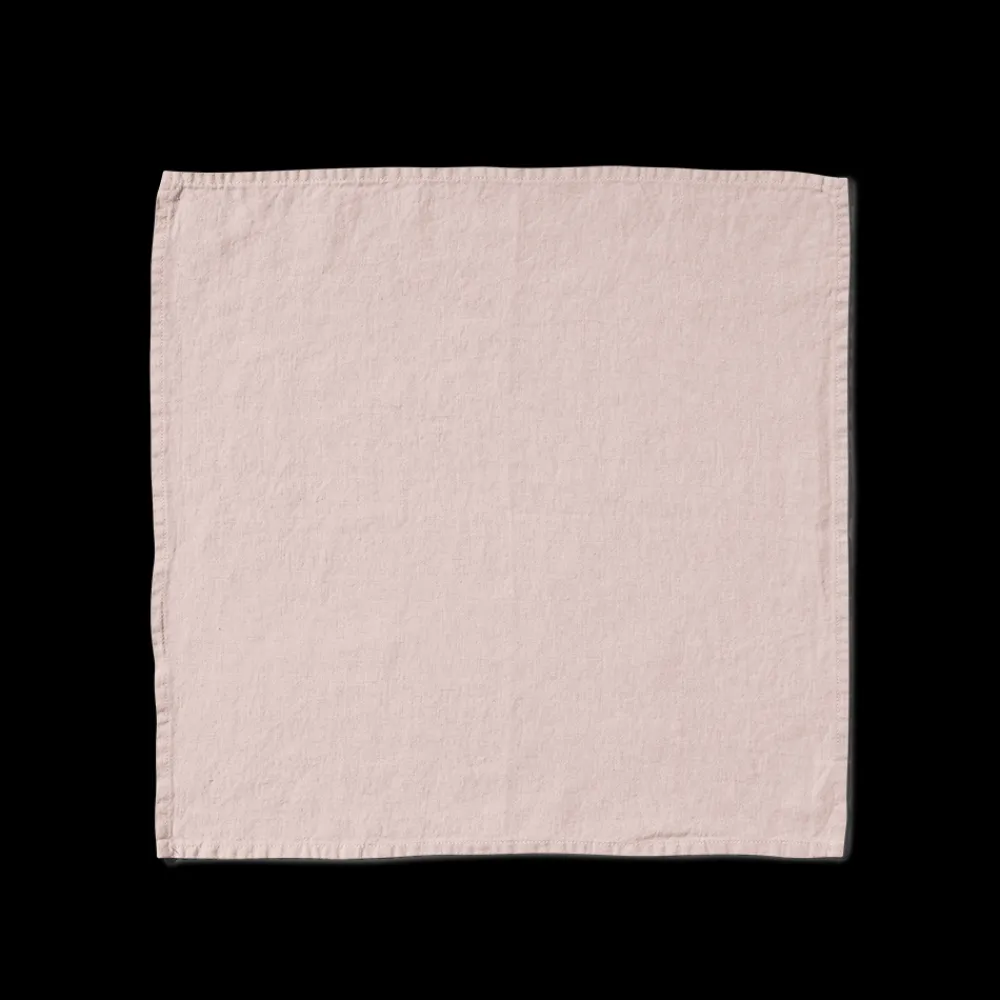 200 LINTEX Serviette de table en lin lavé - Beige Rosé