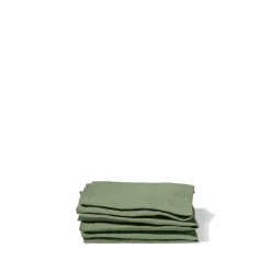 200 LINTEX Serviette de table en lin lavé - Vert d'Anduze