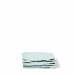 200 LINTEX Serviette de table en lin lavé - Bleu Antiparos