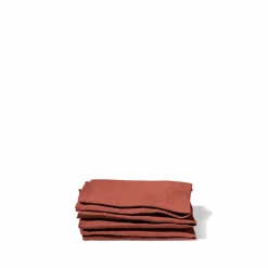 200 LINTEX Serviette de table en lin lavé - Rouge Urushi