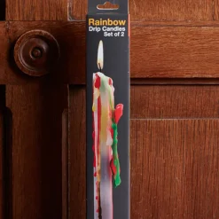 1314 BITTEN DESIGN Set 2 bougies - Drip Arc-en-ciel