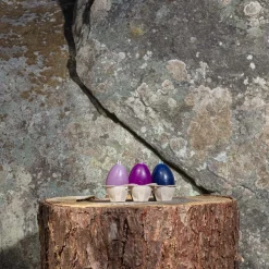 1061 CIERGERIE DES PREMONTRES Set de 6 bougies en forme d'oeufs