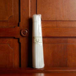 1061 CIERGERIE DES PREMONTRES Set de 25 bougies fines - Blanc