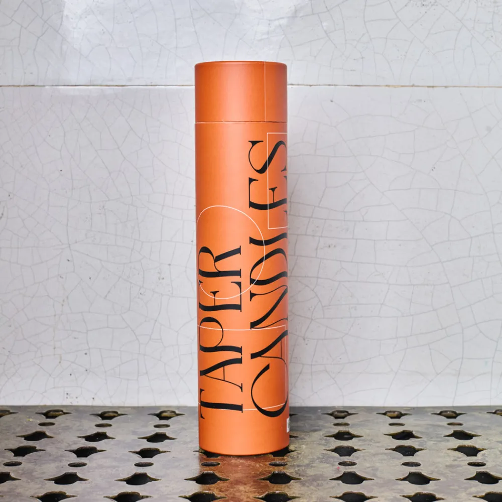 1017 SLS AGENCY Set de bougie Taper - Rouge & Terracotta