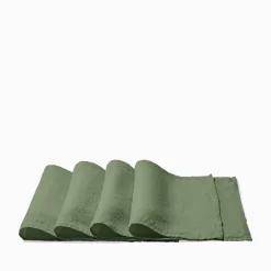 200 LINTEX Set de table en lin lavé - Vert d'Anduze