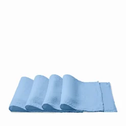 200 LINTEX Set de table en lin lavé - Bleu Tyrrhénien