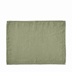 200 LINTEX Set de table en lin lavé - Vert Komorebi