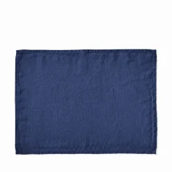 200 LINTEX Set de table en lin lavé - Bleu Shibori