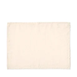 200 LINTEX Set de table en lin lavé - Blanc de Ceruse