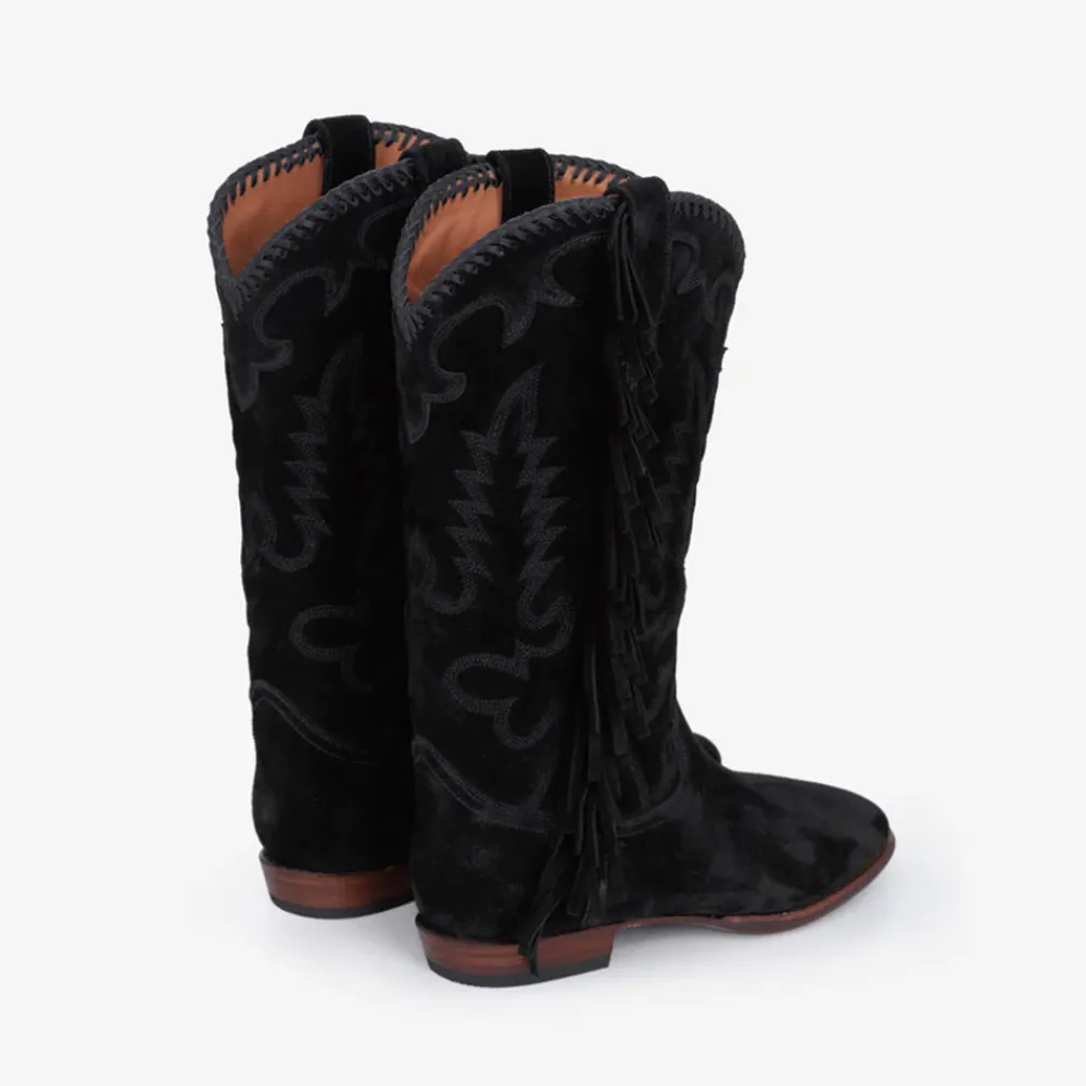 Women SHILOH - Bottes Midnight Franges - Noir
