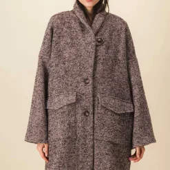 Women SIX SŒURS SIXSOEURS - Manteau Albertine - Marron