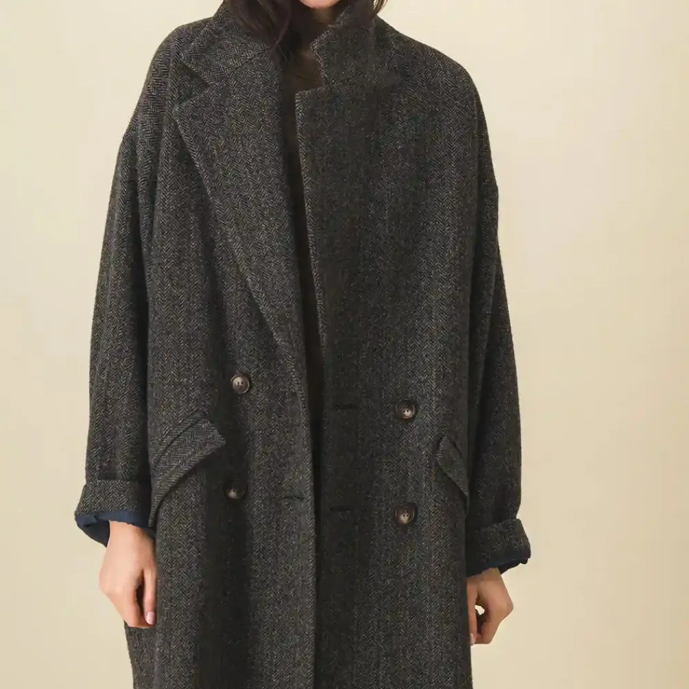 Women SIX SŒURS SIXSOEURS - Manteau Clotilde - Noir/Vert