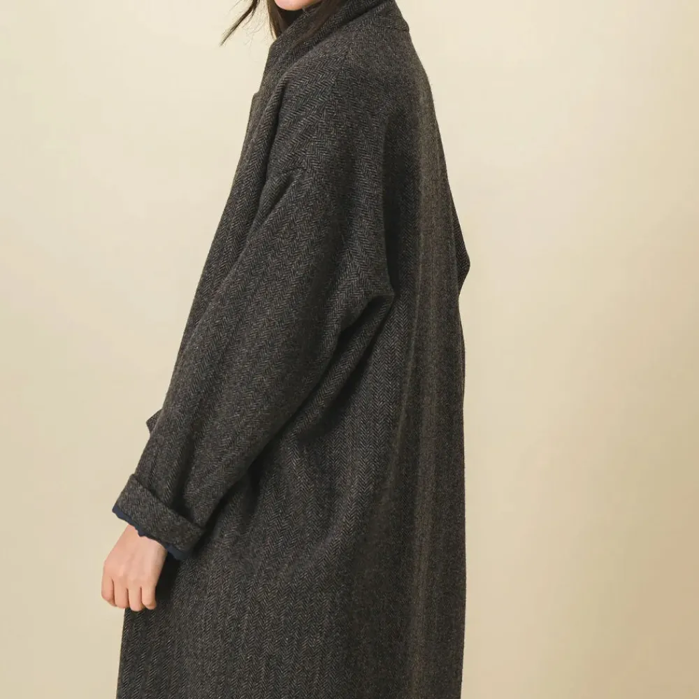Women SIX SŒURS SIXSOEURS - Manteau Clotilde - Noir/Vert