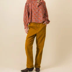 Women SIX SŒURS SIXSOEURS - Pantalon Jodie - Ocre