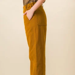 Women SIX SŒURS SIXSOEURS - Pantalon Jodie - Ocre