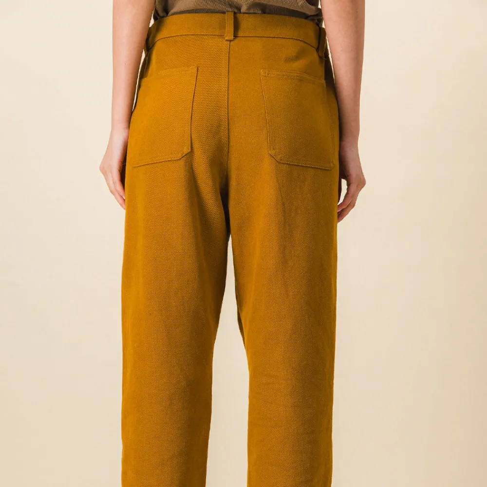 Women SIX SŒURS SIXSOEURS - Pantalon Jodie - Ocre