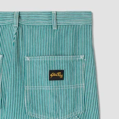 Women STAN RAY - Pantalon OG Painter - Vert Rayures