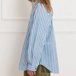 STORY MFG - Chemise à rayures - Bleu