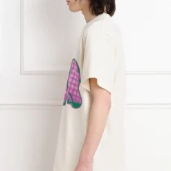 STORY MFG - T-shirt Grateful - Ecru & Pink