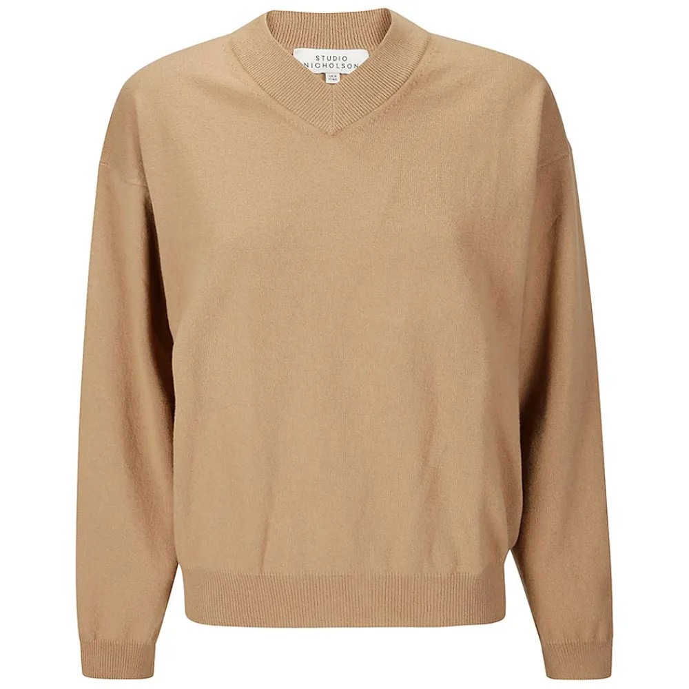 Women Studio Nicholson - Pull Fiore - Marron Clair