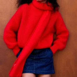 Women Surprise - Écharpe Mohair Donna - Rouge