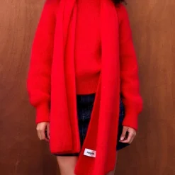 Women Surprise - Écharpe Mohair Donna - Rouge