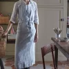 200 LINTEX Tablier en lin lavé - Gris Vésuve
