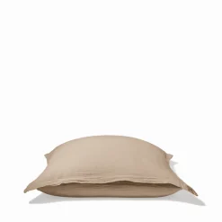 2100 GAZEX Taie d'oreiller en gaze de coton - Beige Quai de Seine