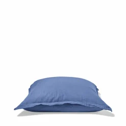2100 GAZEX Taie d'oreiller en gaze de coton - Bleu Pompidou