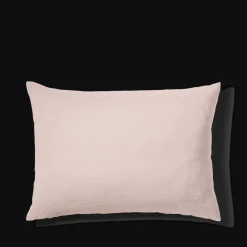 200 LINTEX Taie d'oreiller en lin lavé - Beige Rosé