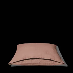 200 LINTEX Taie d'oreiller en lin lavé - Rose Argile