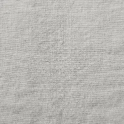 200 LINTEX Taie d'oreiller en lin lavé - Gris Brume