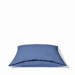 200 LINTEX Taie d'oreiller en lin lavé - Bleu Paros