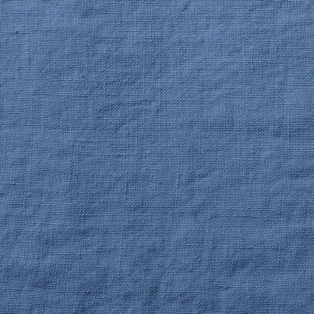 200 LINTEX Taie d'oreiller en lin lavé - Bleu Paros