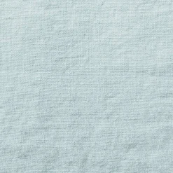 200 LINTEX Taie d'oreiller en lin lavé - Bleu Antiparos
